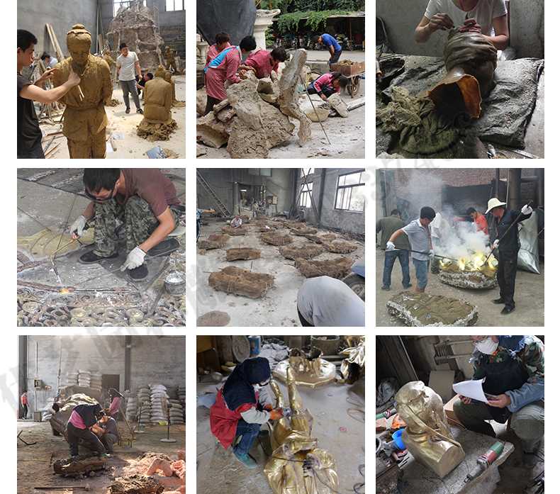 銅雕塑廠家，銅雕塑鑄造流程，銅雕塑定制
