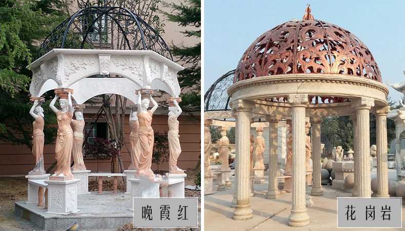 歐式景觀涼亭，大理石涼亭，石雕景觀涼亭